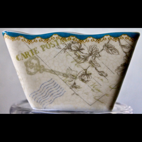 222 FIFTH PEMBERLEY BLUE APPETIZER BOWL PO… - Picture 4 of 6